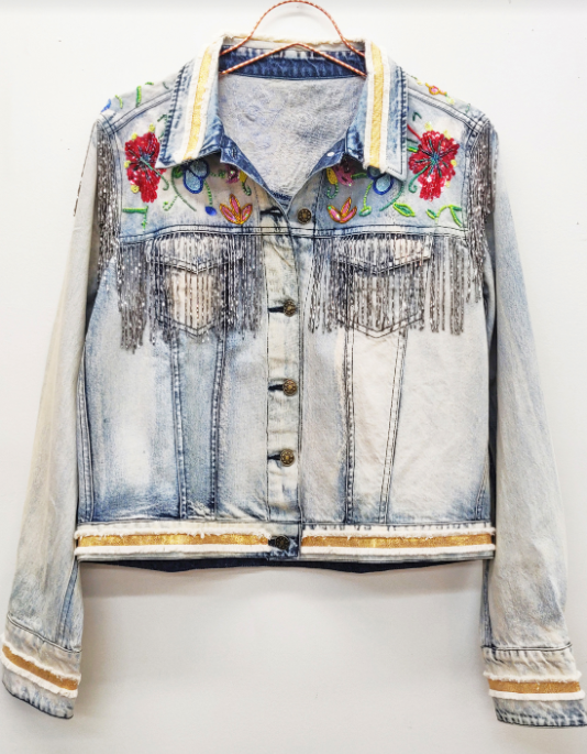 COUNTRY QUEEN EMBELLISHED DENIM JACKET