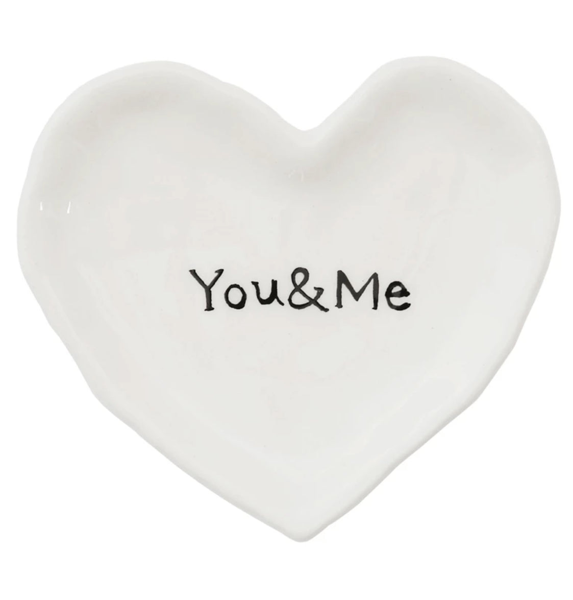 You & Me Ceramic Heart Dish